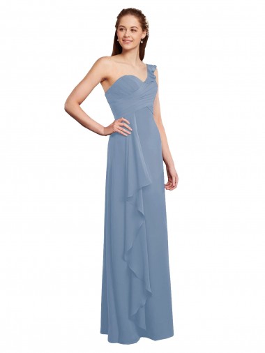 Chiffon Long One Shoulder A-Line Formal Dress / Bridesmaid Dress Sudbury