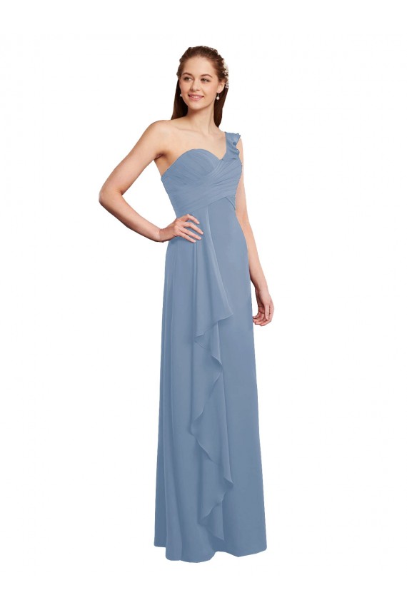 Chiffon Long One Shoulder A-Line Formal Dress / Bridesmaid Dress Sudbury