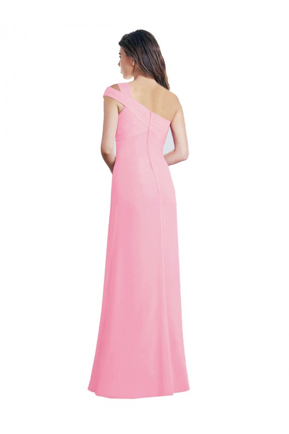 Chiffon Long One Shoulder A-Line Bridesmaid Dress Sudbury