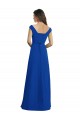 Chiffon Long V-Neck Royal Blue A-Line Bridesmaid Dress / Evening Dress Sudbury