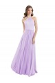 Chiffon Long Halter Neck Lilac A-Line Bridesmaid Dress / Evening Dress Sudbury