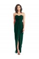 Soft Chiffon Low Back Long Sweetheart Ever Green A-Line Bridesmaid Dress Sudbury