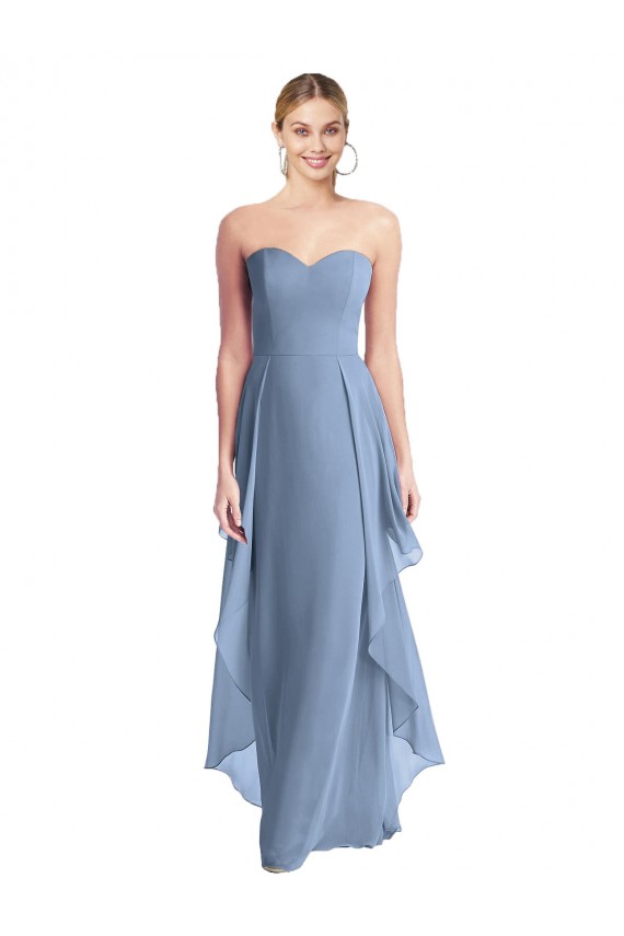 Chiffon Long Sweetheart A-Line Formal Dress / Bridesmaid Dress Sudbury