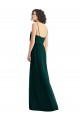 Soft Chiffon Low Back Long V-Neck A-Line Semi Formal Evening Dress / Bridesmaid Dress Sudbury