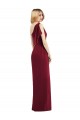 Soft Chiffon Long One Shoulder Olive Green Trumpet Bridesmaid Dress Sudbury