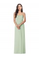 Soft Chiffon Long Strapless Sage Trumpet Bridesmaid Dress Sudbury
