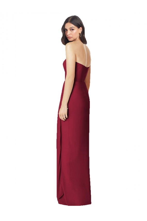 Soft Chiffon Long Sweetheart Olive Green Trumpet Bridesmaid Dress Sudbury