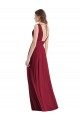 Lxue Chiffon Tie Back Long V-Neck A-Line Bridesmaid Dress Sudbury