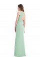 Chiffon Open Back Long V-Neck Trumpet Bridesmaid Dress / Evening Dress Sudbury