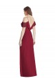 Soft Chiffon V-Back Long Spaghetti Straps Trumpet Semi Formal Evening Dress / Bridesmaid Dress Sudbury