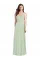 Soft Chiffon Long Spaghetti Straps Trumpet Semi Formal Evening Dress / Bridesmaid Dress Sudbury