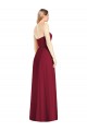 Soft Chiffon Long V-Neck Trumpet Semi Formal Evening Dress / Bridesmaid Dress Sudbury