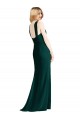 Soft Chiffon Long Halter Neck Ever Green Trumpet Bridesmaid Dress Sudbury