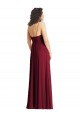 Soft Chiffon Long Spaghetti Straps Trumpet Formal Evening Gown / Bridesmaid Dress Sudbury
