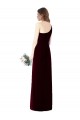 Soft Chiffon Long One Shoulder Dark Green Trumpet Bridesmaid Dress Sudbury