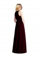 Soft Chiffon Long Halter Neck Trumpet Semi Formal Evening Dress / Bridesmaid Dress Sudbury
