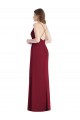Soft Chiffon Criss Cross Back Long Spaghetti Straps Mermaid Bridesmaid Dress Sudbury