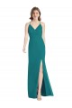 Soft Chiffon Criss Cross Back Long Spaghetti Straps Mermaid Bridesmaid Dress Sudbury