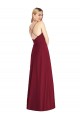 Soft Chiffon Criss Cross Back Long Spaghetti Straps A-Line Formal Dress / Bridesmaid Dress Sudbury