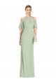 Soft Chiffon Long Halter Neck Mermaid Semi Formal Evening Dress / Bridesmaid Dress Sudbury