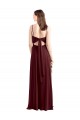 Chiffon Long Spaghetti Straps A-Line Bridesmaid Dress / Evening Dress Sudbury
