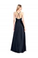 Soft Chiffon Criss Cross Back Long V-Neck A-Line Prom Dress / Bridesmaid Dress Sudbury