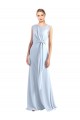 Chiffon Keyhole Back Long V-Neck A-Line Bridesmaid Dress / Evening Gowns Sudbury