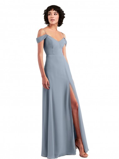 Chiffon Long Off the Shoulder A-Line Formal Dress / Bridesmaid Dress Sudbury