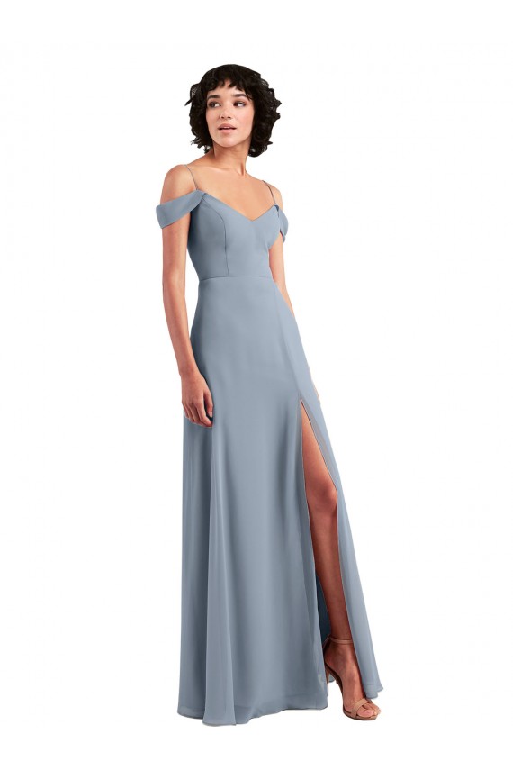 Chiffon Long Off the Shoulder A-Line Formal Dress / Bridesmaid Dress Sudbury