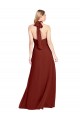 Soft Chiffon Open Back Long Halter Neck A-Line Prom Dress / Bridesmaid Dress Sudbury
