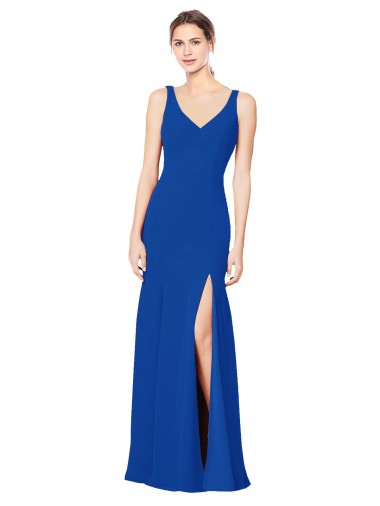 Chiffon Low Back Long Sweetheart Sheath Bridesmaid Dress / Evening Dress Sudbury