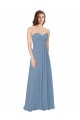 Chiffon Low Back Long Sweetheart A-Line Bridesmaid Dress / Evening Gowns Sudbury