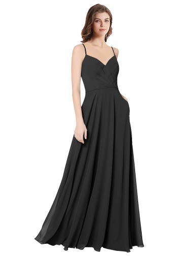Chiffon Open Back Long Sweetheart A-Line Formal Dress / Bridesmaid Dress Sudbury