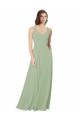 Soft Chiffon Open Back Long Sweetheart A-Line Formal Dress / Bridesmaid Dress Sudbury