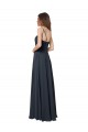 Soft Chiffon Criss Cross Open Back Long V-Neck A-Line Bridesmaid Dress Sudbury