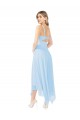 Soft Chiffon Keyhole Back Midi Length V-Neck A-Line Bridesmaid Dress Sudbury