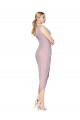 Soft Chiffon V-Back Cocktail Length V-Neck Primrose Mermaid High Low Evening Gown / Prom Dress / Bridesmaid Dress Sudbury