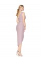 Soft Chiffon V-Back Cocktail Length One Shoulder Mermaid High Low Evening Gown / Prom Dress / Bridesmaid Dress Sudbury