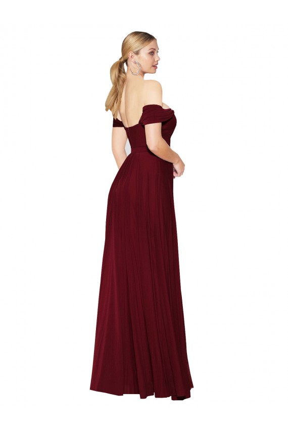 Soft Chiffon Long Off the Shoulder Mermaid Formal Dress / Bridesmaid Dress Sudbury