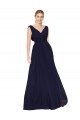 Soft Chiffon Long V-Neck A-Line Formal Evening Gown / Prom Dress / Bridesmaid Dress Sudbury