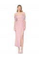 Soft Chiffon Knee Length Off the Shoulder Mermaid Formal Evening Gown / Prom Dress / Bridesmaid Dress Sudbury