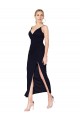 Soft Chiffon V-Back Knee Length V-Neck Mermaid Formal Evening Gown / Prom Dress / Bridesmaid Dress Sudbury