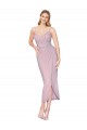 Soft Chiffon V-Back Knee Length Spaghetti Straps Mermaid High Low Evening Gown / Prom Dress / Bridesmaid Dress Sudbury