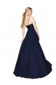 Soft Chiffon & Sequin Long Spaghetti Straps A-Line Semi Formal Evening Dress / Prom Dress / Bridesmaid Dress Sudbury