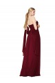 Soft Chiffon Sleeveless Sweetheart Burgundy A-Line Formal Evening Gown / Prom Dress / Bridesmaid Dress Sudbury