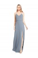 Soft Chiffon Open Back Long Off the Shoulder A-Line Bridesmaid Gowns Sudbury