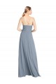 Soft Chiffon Open Back Long Off the Shoulder A-Line Bridesmaid Gowns Sudbury