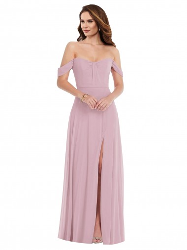 Soft Chiffon Long Sweetheart A-Line Black Tie Evening Gown / Bridesmaid Dress Sudbury