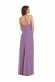 Soft Chiffon Low Back Long Spaghetti Straps A-Line Bridesmaid Dress / Formal Dress Sudbury