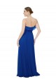 Soft Chiffon Long Sweetheart Royal Blue A-Line Bridesmaid Dress Sudbury